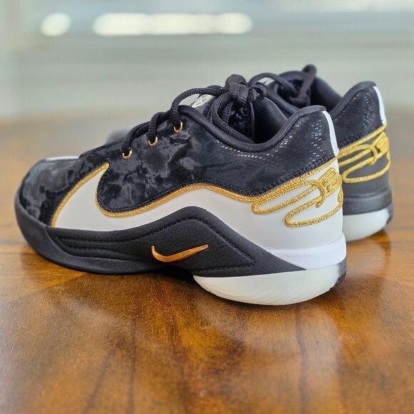 Nike LeBron XXII BHM Black White Basketball Shoes Gold Zoom HV8616-100 Men\'s 7 main image 12